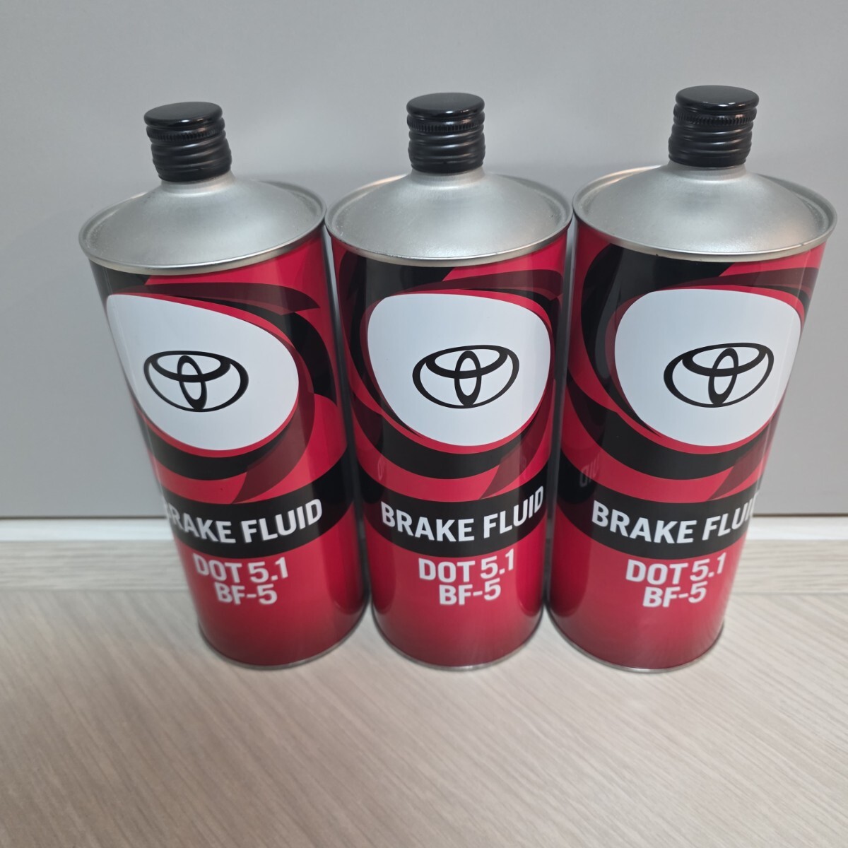 【3本セット】トヨタ純正　ブレーキフルード　DOT5.1　BF-5　08882-00291　1L×3_画像1
