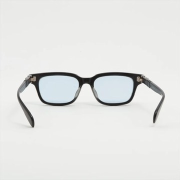 超希少◇Chrome Hearts クロムハーツ TESTERICAL ダガーテンプル スクエア アイウェア サングラス メガネ ブラック ユニセックス_画像3