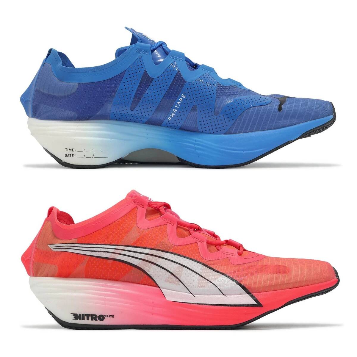 プーマ 25.5cm ファストフォワード ニトロ エリート 税込定価31900円 ブルー レッド PUMA FAST-FWD NITRO ELITE ランニング スニーカー_画像3