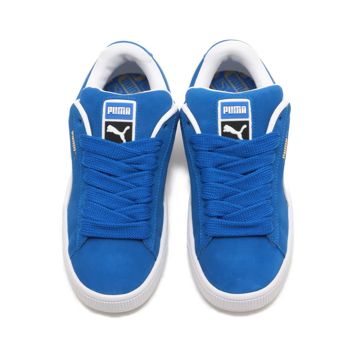 プーマ スウェード エックスエル 23cm 税込定価13200円 ブルー ホワイト PUMA SUEDE XL スエード スニーカー 青 白 天然皮革 ①_画像2