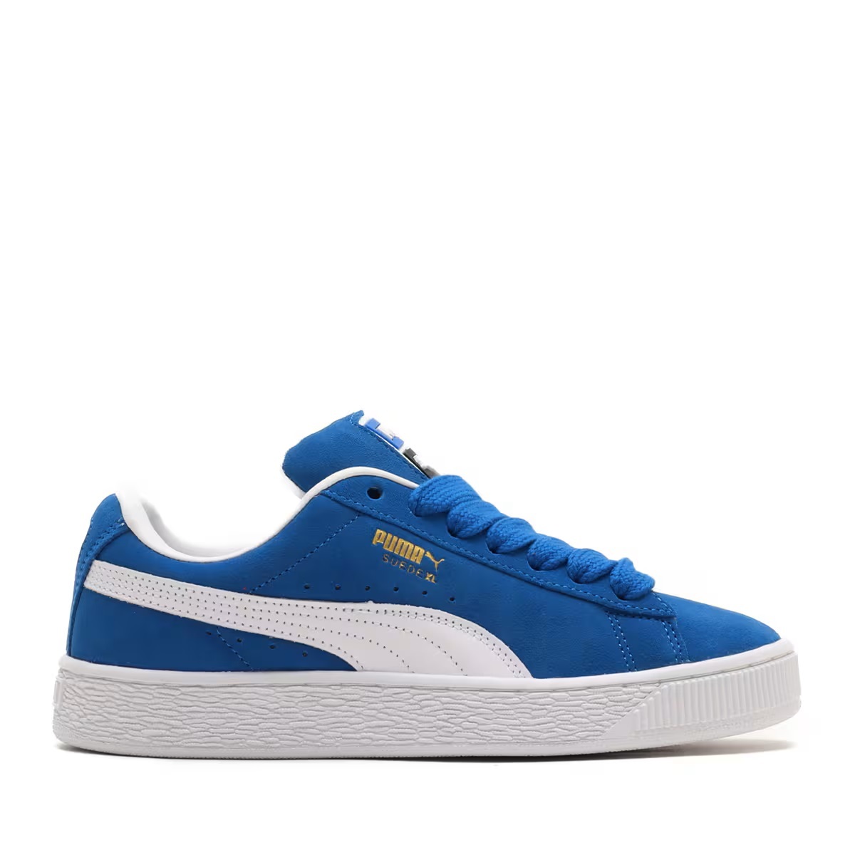 プーマ スウェード エックスエル 23cm 税込定価13200円 ブルー ホワイト PUMA SUEDE XL スエード スニーカー 青 白 天然皮革 ①_画像4