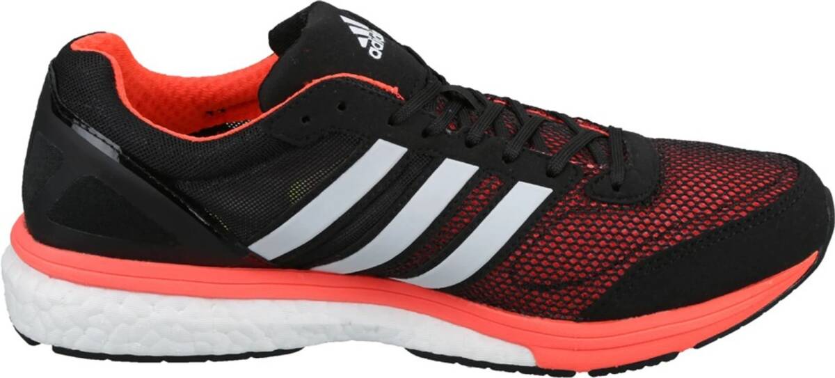 アディダス 29.5cm アディゼロ ボストン ブースト 税込定価14300円 ブラック オレンジ adidas adizero Boston boost ランニング ①_画像3