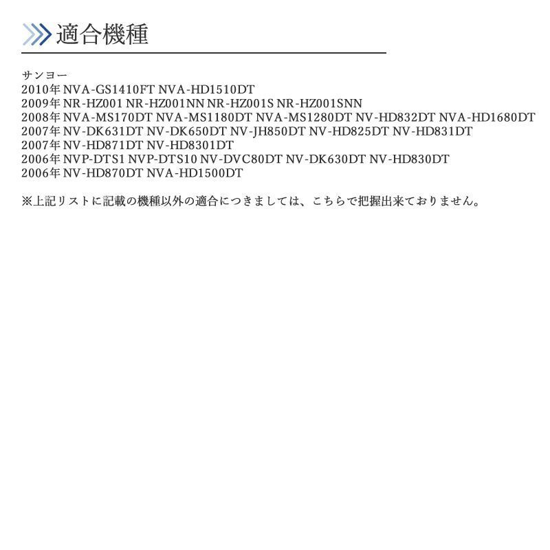 GT13 ワンセグ アンテナセット 1ch パナソニック クラリオン 三菱 サンヨー 対応 【GT13-01】_画像9