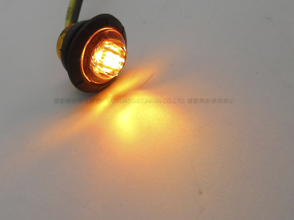 汎用 バイク LEDウインカー 埋め込みタイプ / カウル フェンダー バーエンド ポジション サイドマーカー カスタム_画像2