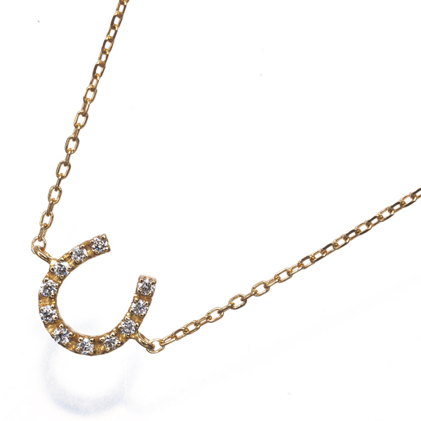 エテ ブレスレット ダイヤ ダイヤモンド 0.03ct ホースシュー K18YG BLJ/GENJ_画像2