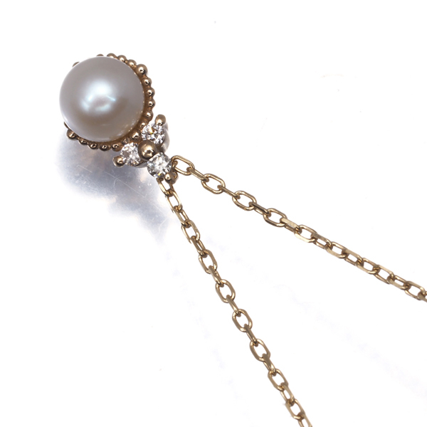  Vendome колье жемчуг жемчуг 4.4mm diamond бриллиант K10YG BLJ/GENJ