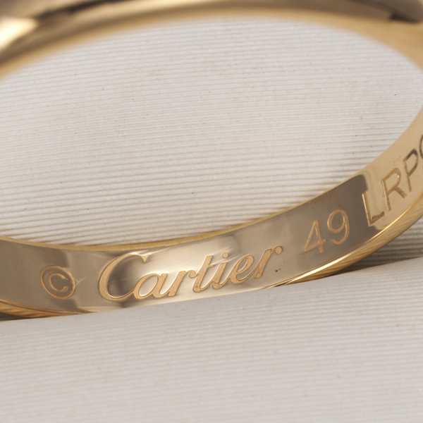  Cartier кольцо 1895 Classic свадьба 2.5mm 49 номер K18YG кольцо BLJ