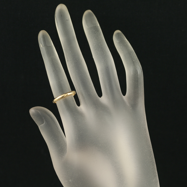  Cartier кольцо 1895 Classic свадьба 2.5mm 49 номер K18YG кольцо BLJ