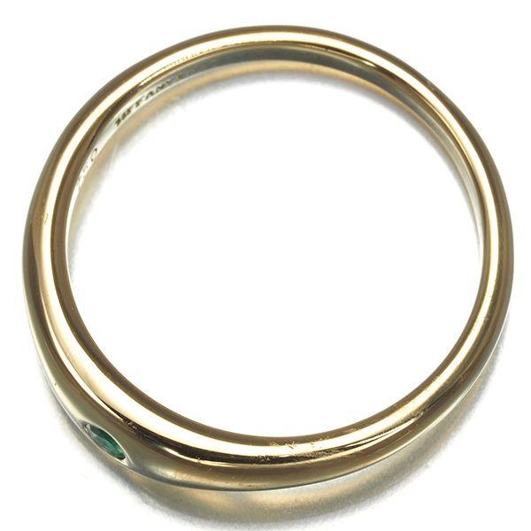 ティファニー リング エメラルド 10号 K18YG 指輪 BLJ_画像3