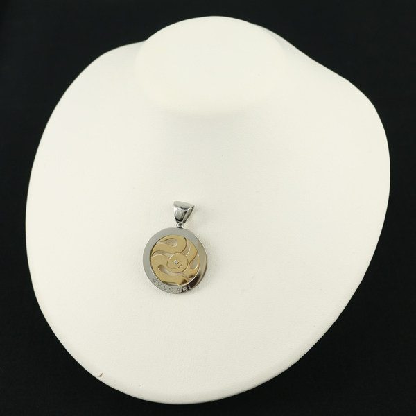  BVLGARY подвеска с цепью diamond бриллиант тонн do Sune -k животное K18YG/SS BLJ