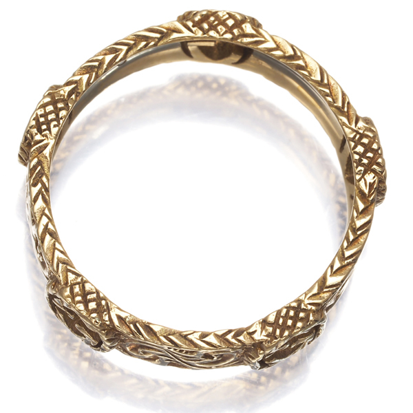  Gucci кольцо Inter locking G 9 номер K18YG кольцо BLJ