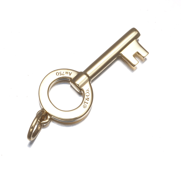 ティファニー ペンダントトップ モダンキー オープンラウンド チャーム K18YG BLJ_画像3