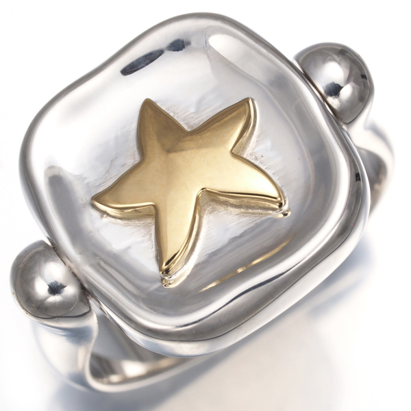 ポメラート リング DoDo ドド ステッリーナ スター フリップ コンビカラー 15号 K18YG/シルバー 925 指輪 BLJ_画像2