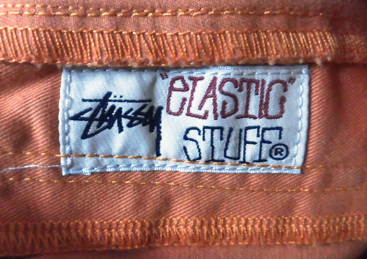 ◆定価2.4万 美品 STUSSY ステューシー 24ss 2024年春夏 Brushed Beach pant ブラッシュド イージーパンツ Mサイズ ダークオレンジ_画像5