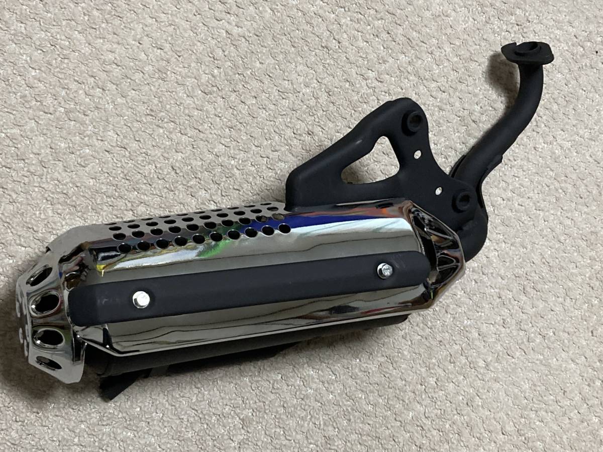 新品 規制後 ホンダ ライブディオ/ZX AF34 AF35 マフラー メッキカバー 社外_画像1