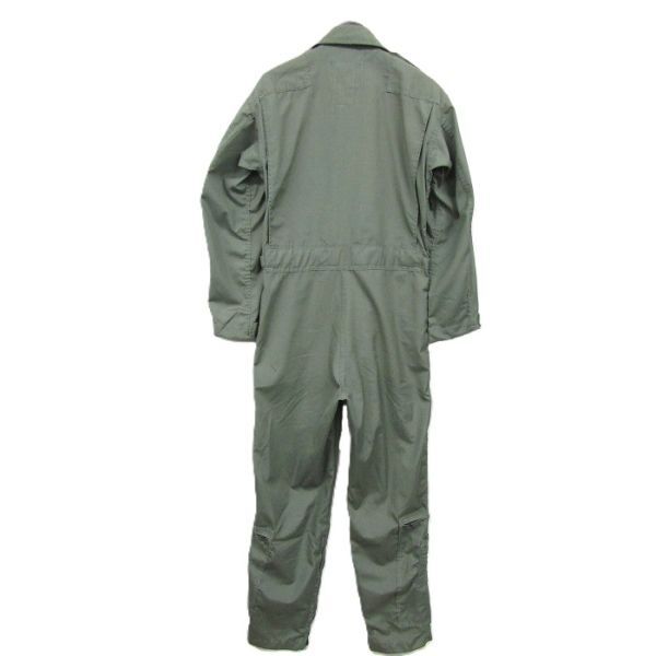 80s 米軍実物 サイズ 38R U.S AIR FORCE CWU27/P カバーオール つなぎ オールインワン サマー セージ 古着 ビンテージ ミリタリー 5N0901_画像2