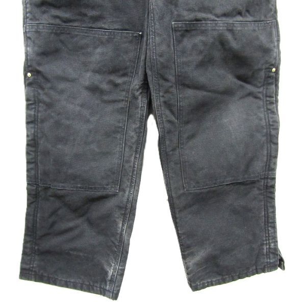 ★USA製★ サイズ W36L30 carhartt ダック地 オーバーオール サロペット ワーク ペインター ダブルニー カーハート 古着 ビンテージ 5N1802_画像6