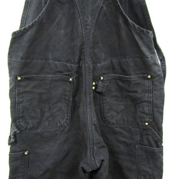 ★USA製★ サイズ W36L30 carhartt ダック地 オーバーオール サロペット ワーク ペインター ダブルニー カーハート 古着 ビンテージ 5N1802_画像7