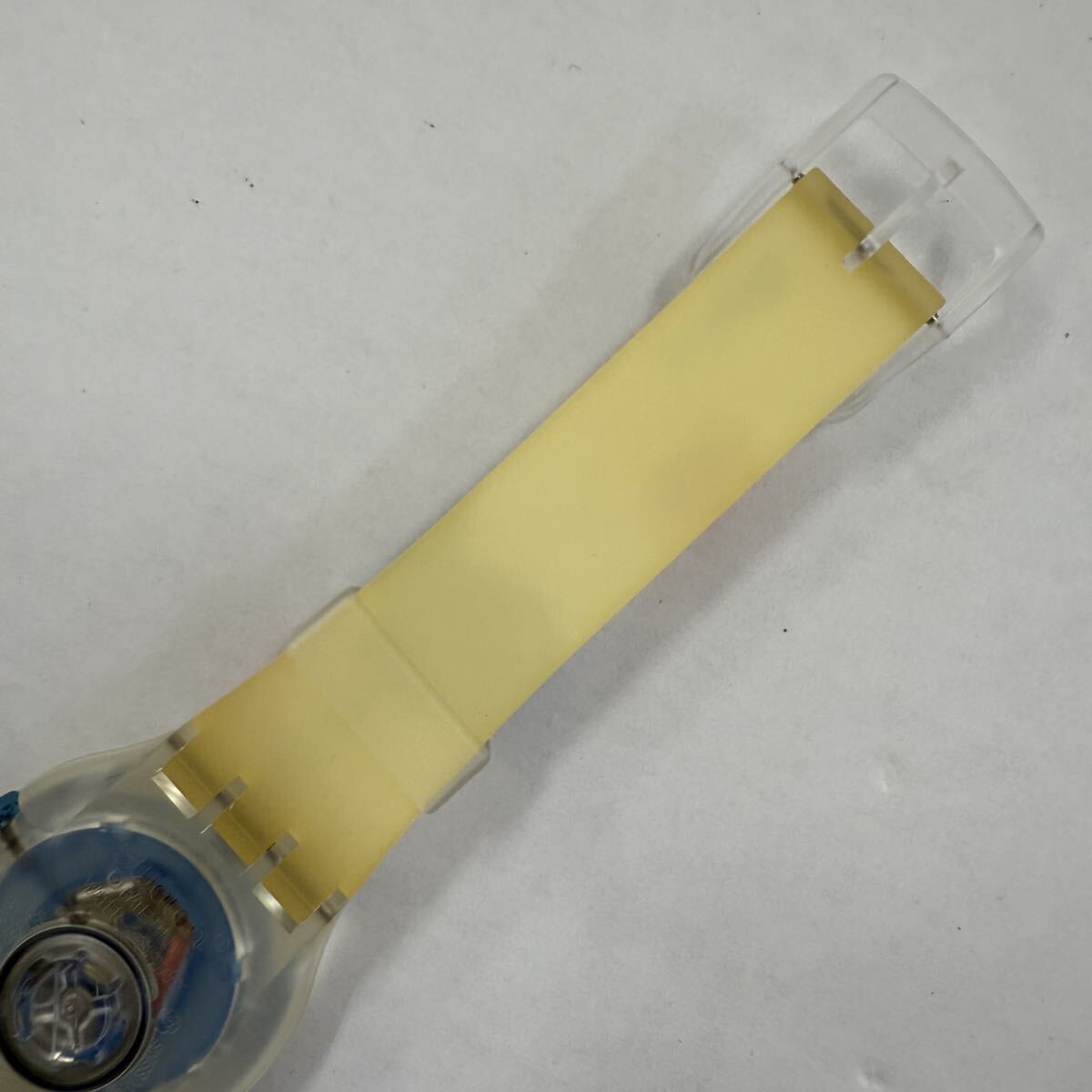 ▽1円〜 Swatch スウォッチ Blue Man Group ブルーマン・グループ コラボウォッチ SUJK104C クオーツ 腕時計 現状不動品 KB2629_画像6