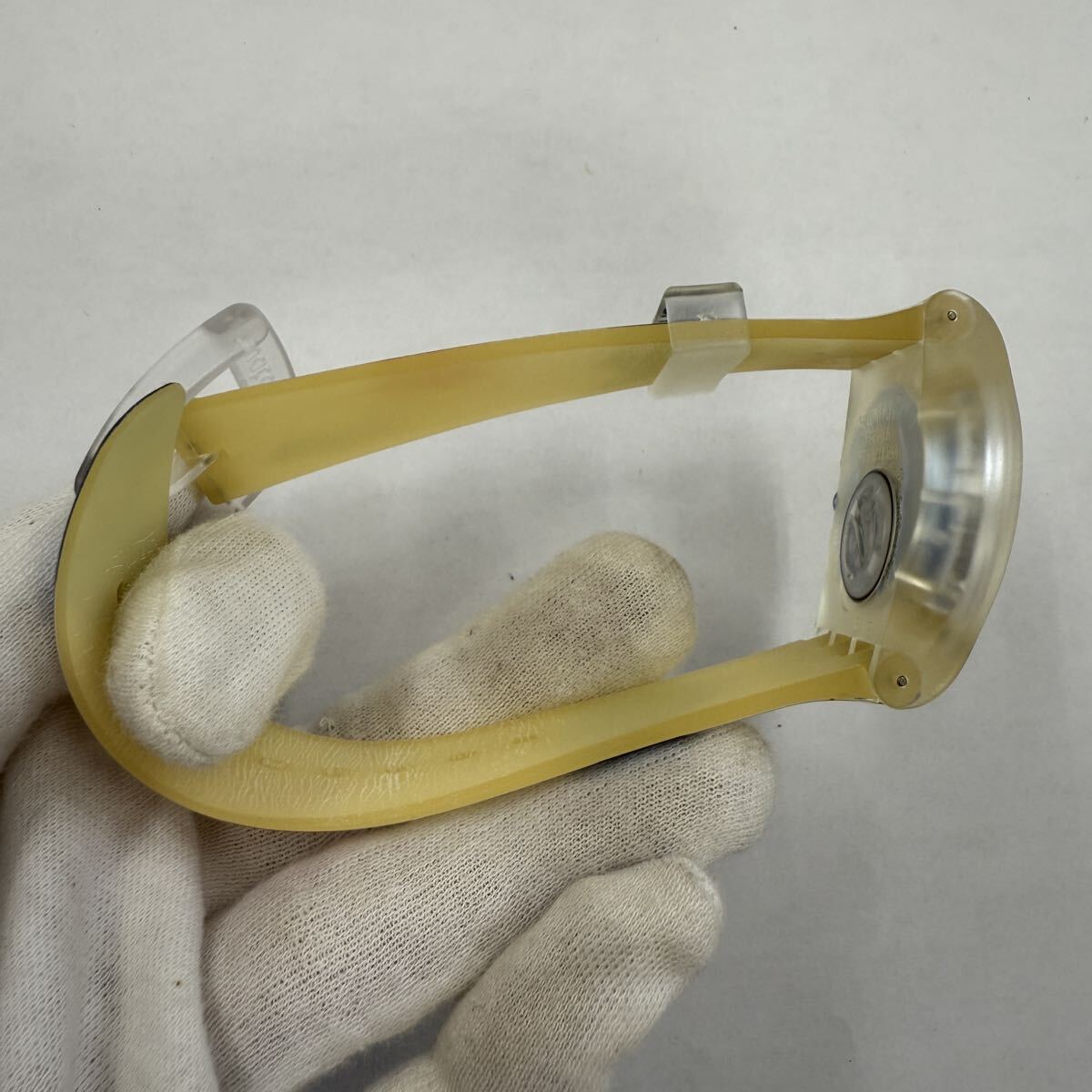 ▽1円〜 Swatch スウォッチ Blue Man Group ブルーマン・グループ コラボウォッチ SUJK104C クオーツ 腕時計 現状不動品 KB2629_画像8