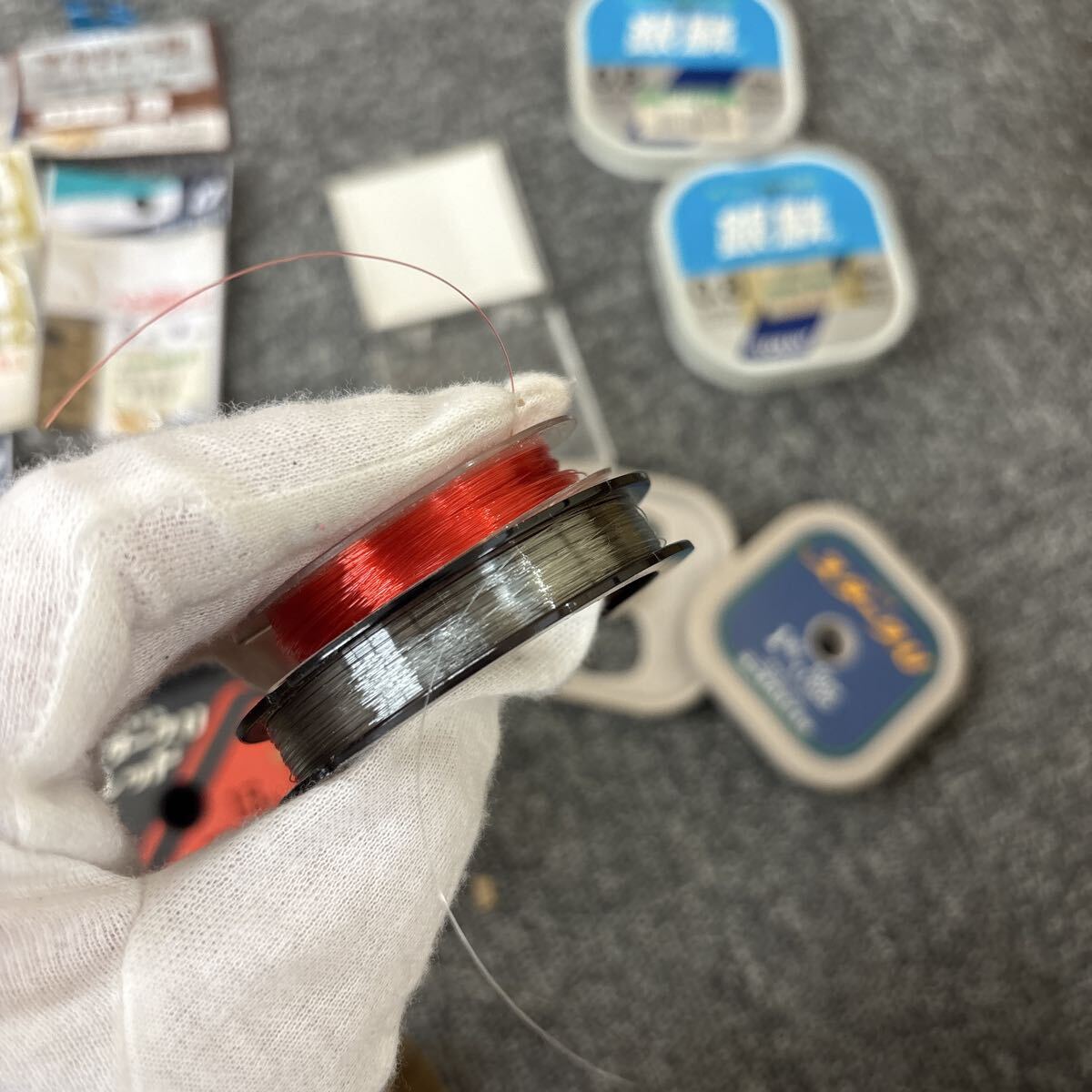 ●1円スタート●ヘラ釣り用 釣り糸 釣り針 まとめ売り ライン 鉤 がまかつ 他 ※詳細お写真にて 釣具 釣り小物 釣り用品 HS7032_画像8