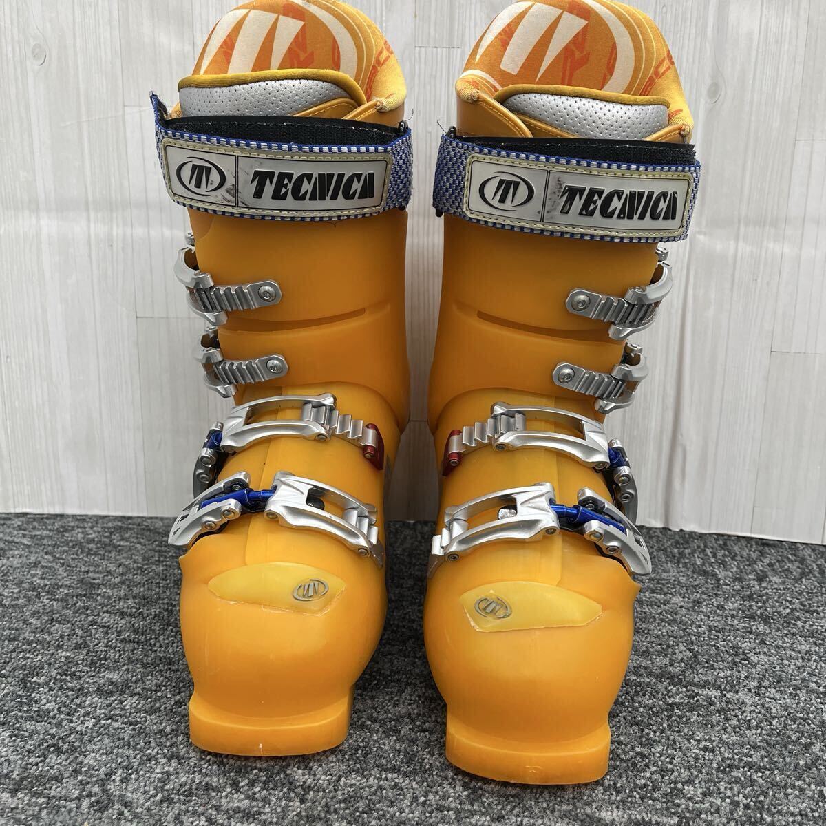 ◆1円スタート☆TECNICA テクニカ スキーブーツ サイズ6表記 25.0cm? オレンジ スキー 現状品 OG9468 ☆お送り→100_画像1