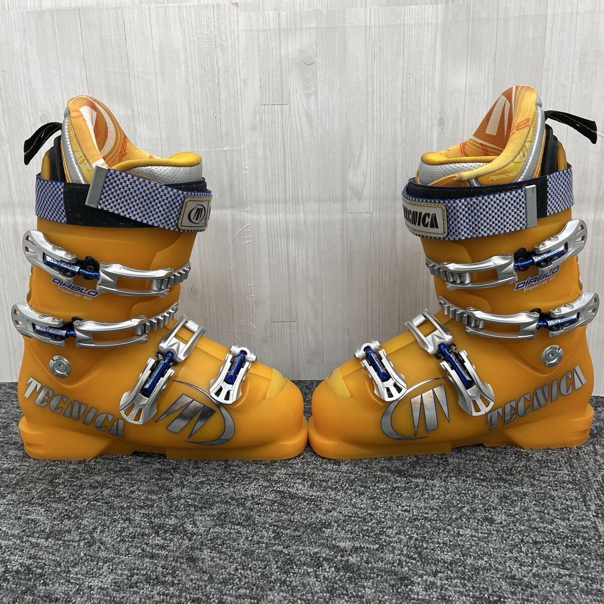 ◆1円スタート☆TECNICA テクニカ スキーブーツ サイズ6表記 25.0cm? オレンジ スキー 現状品 OG9468 ☆お送り→100_画像2