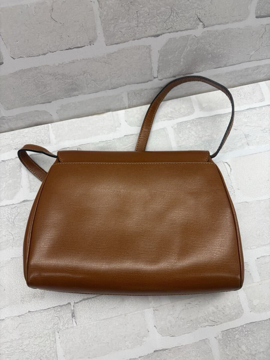◎1円スタート◎ CELINE セリーヌ ショルダーバッグ ブラウン系 保存袋あり レディース TW4021_画像2