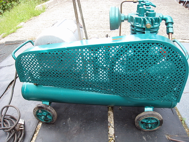 エアーコンプレッサー　単相100～200V　MEIJI　Aircompressor　簡易整備済み 　引き取り限定_画像10