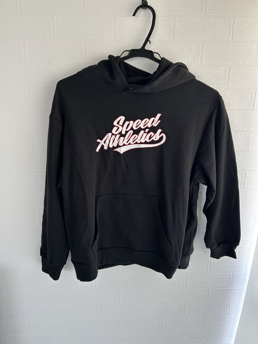 【PAIRMANON STREET】裏毛 フーディー 長袖 パーカー　黒_画像1