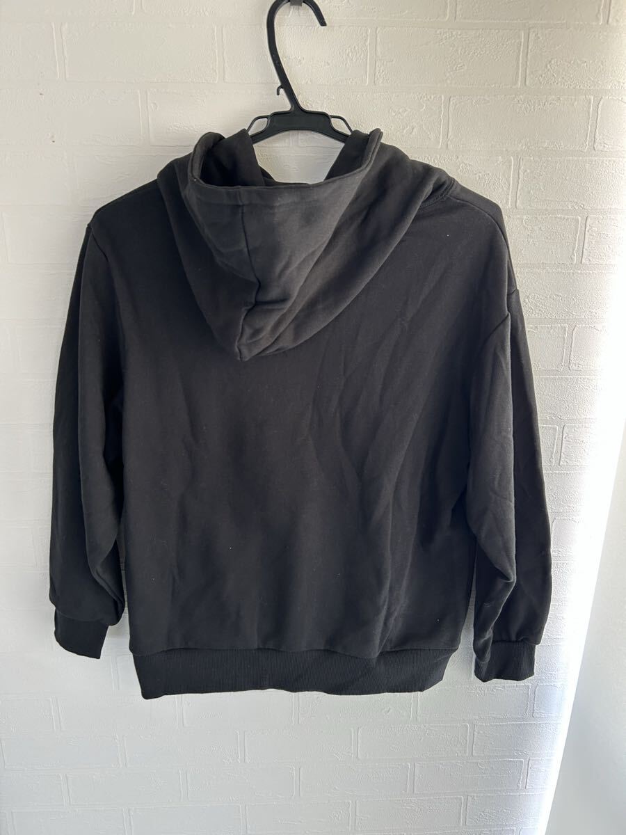 【PAIRMANON STREET】裏毛 フーディー 長袖 パーカー　黒_画像2