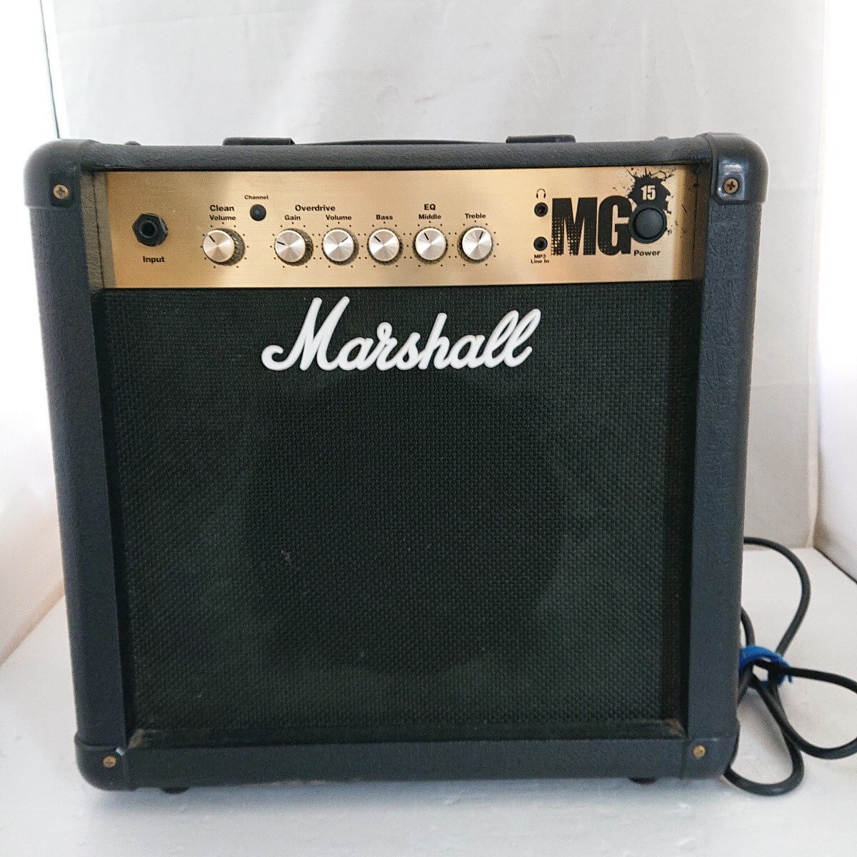 【ギターアンプ】 Marshall MG-15 MG Gold 箱無し YAMAHA マーシャル 当時物 現状品 ぷらみ 0722 88_画像1
