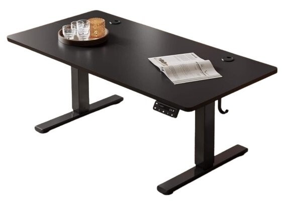 1円スタート 訳有 YIHAYO ゲーミングデスク 昇降デスク 電動 幅120×奥行き60×高さ46～72cm 高さメモリー機能 天板耐荷重70kg 黒 Y1099/JS_画像2