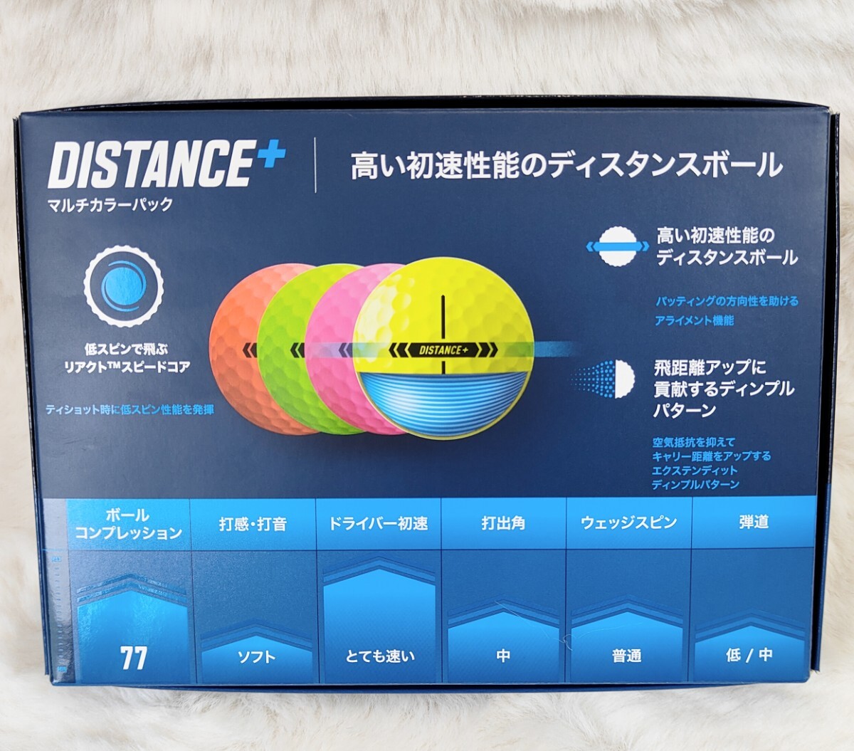 【新品】テーラーメイド ゴルフ ボール TaylorMade DISTANCE＋ ディスタンスプラス 2ダース グリーン_画像2
