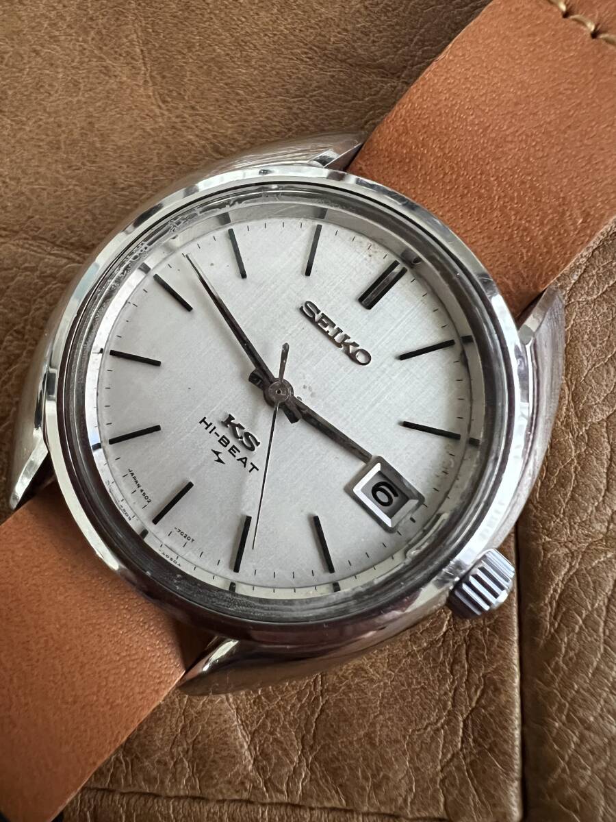 キングセイコー☆手巻き☆4502-7020☆45KS☆稼働品☆ハイビート　訳あり_画像1