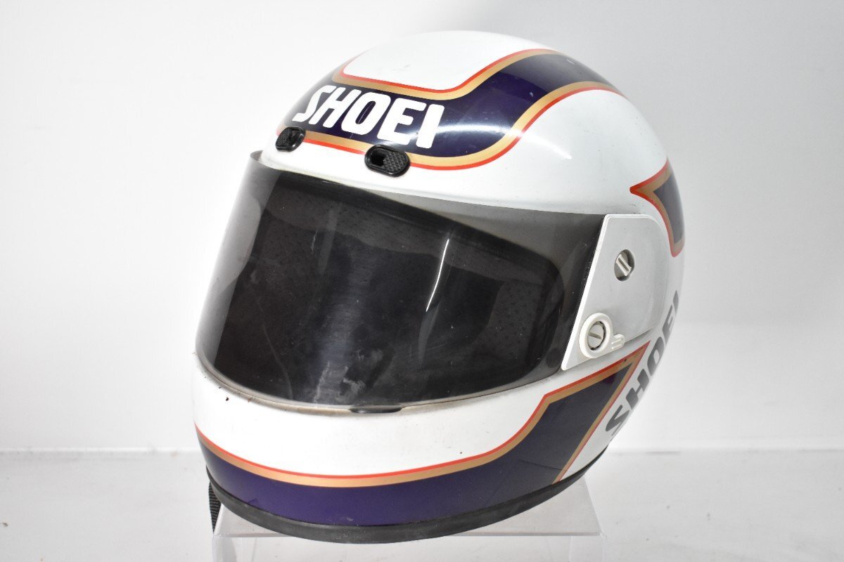 SHOEI RFV KATAYAMA2 одна сторона гора . settled копия Rothmans full-face шлем белый L(59-60cm)[ шоу ei][ Vintage ][ старый машина ][ подлинная вещь ]H