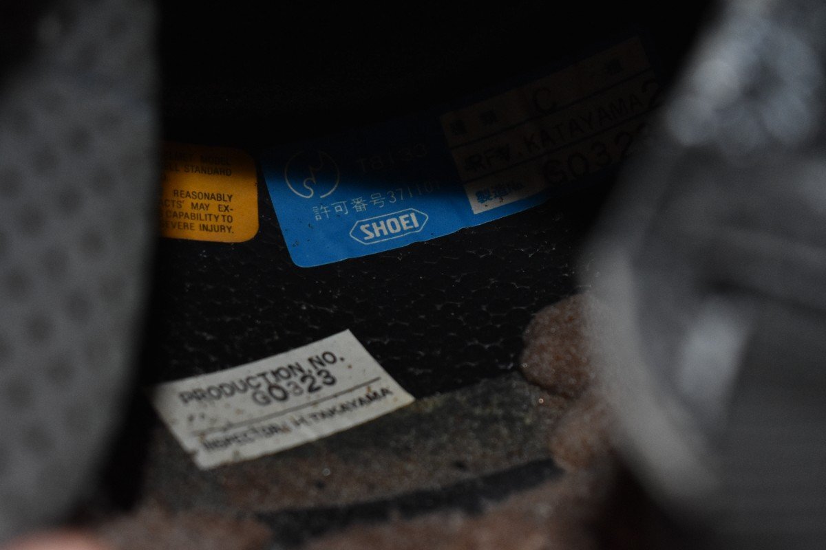 SHOEI RFV KATAYAMA2 одна сторона гора . settled копия Rothmans full-face шлем белый L(59-60cm)[ шоу ei][ Vintage ][ старый машина ][ подлинная вещь ]H