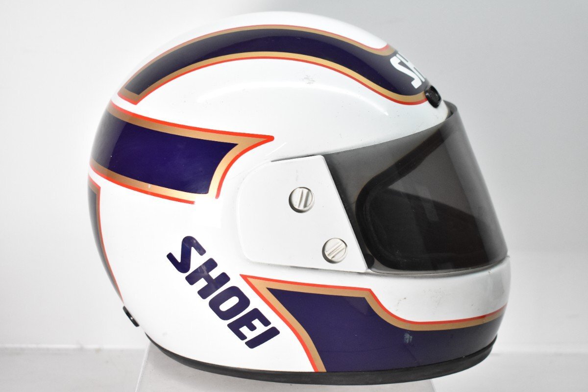 SHOEI RFV KATAYAMA2 одна сторона гора . settled копия Rothmans full-face шлем белый L(59-60cm)[ шоу ei][ Vintage ][ старый машина ][ подлинная вещь ]H
