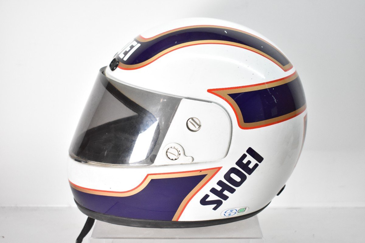 SHOEI RFV KATAYAMA2 одна сторона гора . settled копия Rothmans full-face шлем белый L(59-60cm)[ шоу ei][ Vintage ][ старый машина ][ подлинная вещь ]H