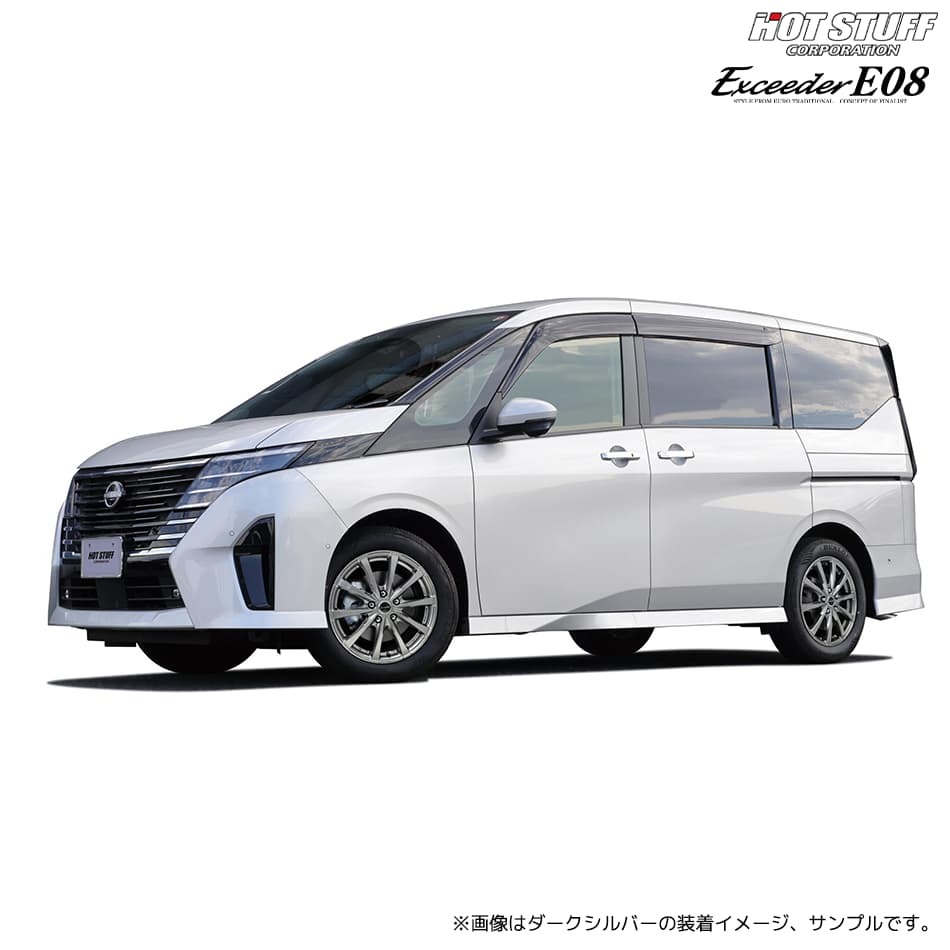 エクシーダー E08 ホイール4本セット 17x6.0J 4H 100 +40 グロスガンメタ(GGM) / 17インチ ホットスタッフ HOT STUFF Exceeder E08_画像2