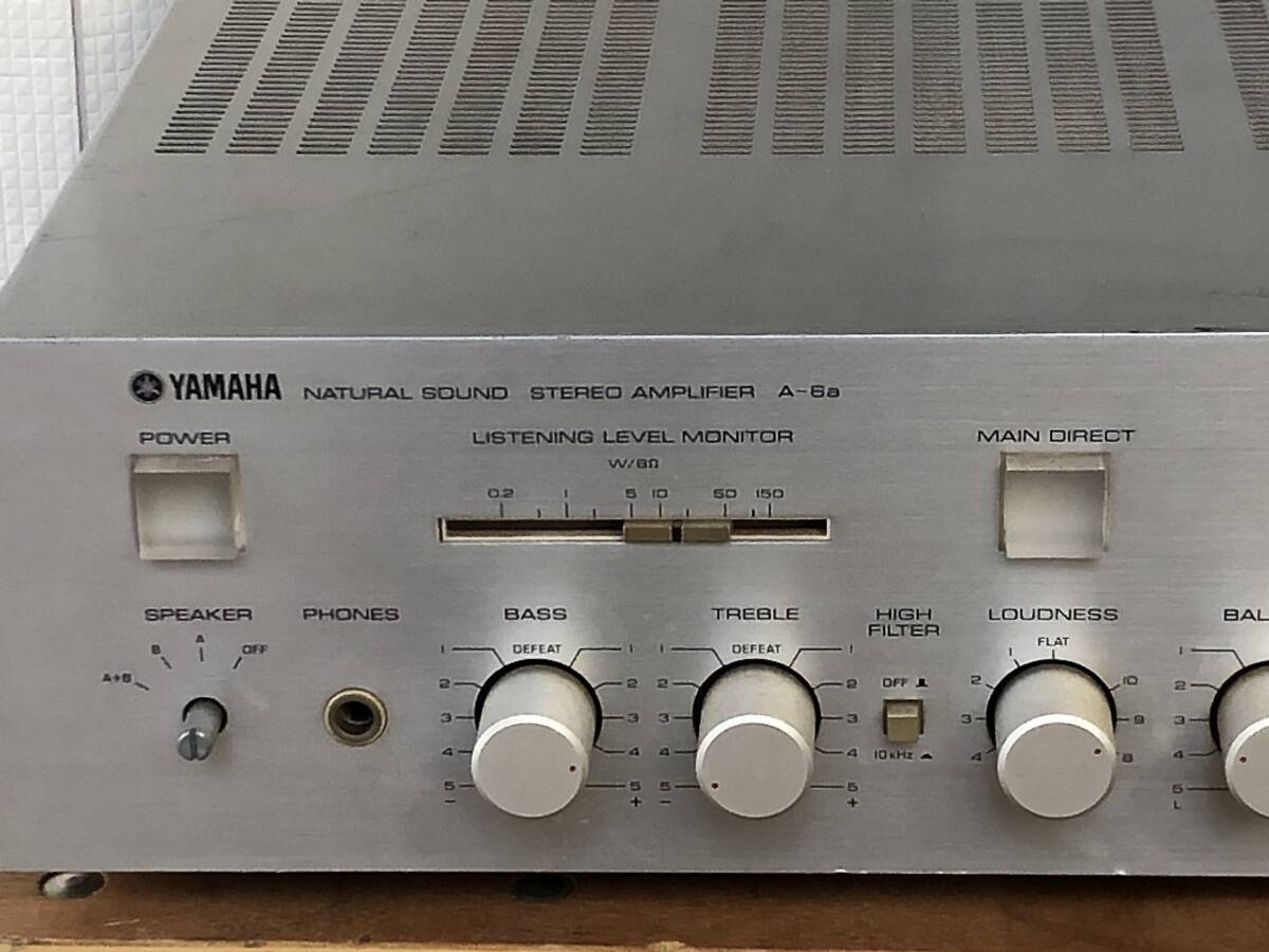 ◆◇YAMAHA ヤマハ　 A-6a 　プリメインアンプ　ジャンク品◇◆_画像2
