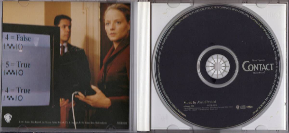 【サントラCD】アラン・シルヴェストリ「コンタクト」ジョディ・フォスター*1997年発売*国内初盤*帯付*良品*ALAN SILVESTRI_画像8