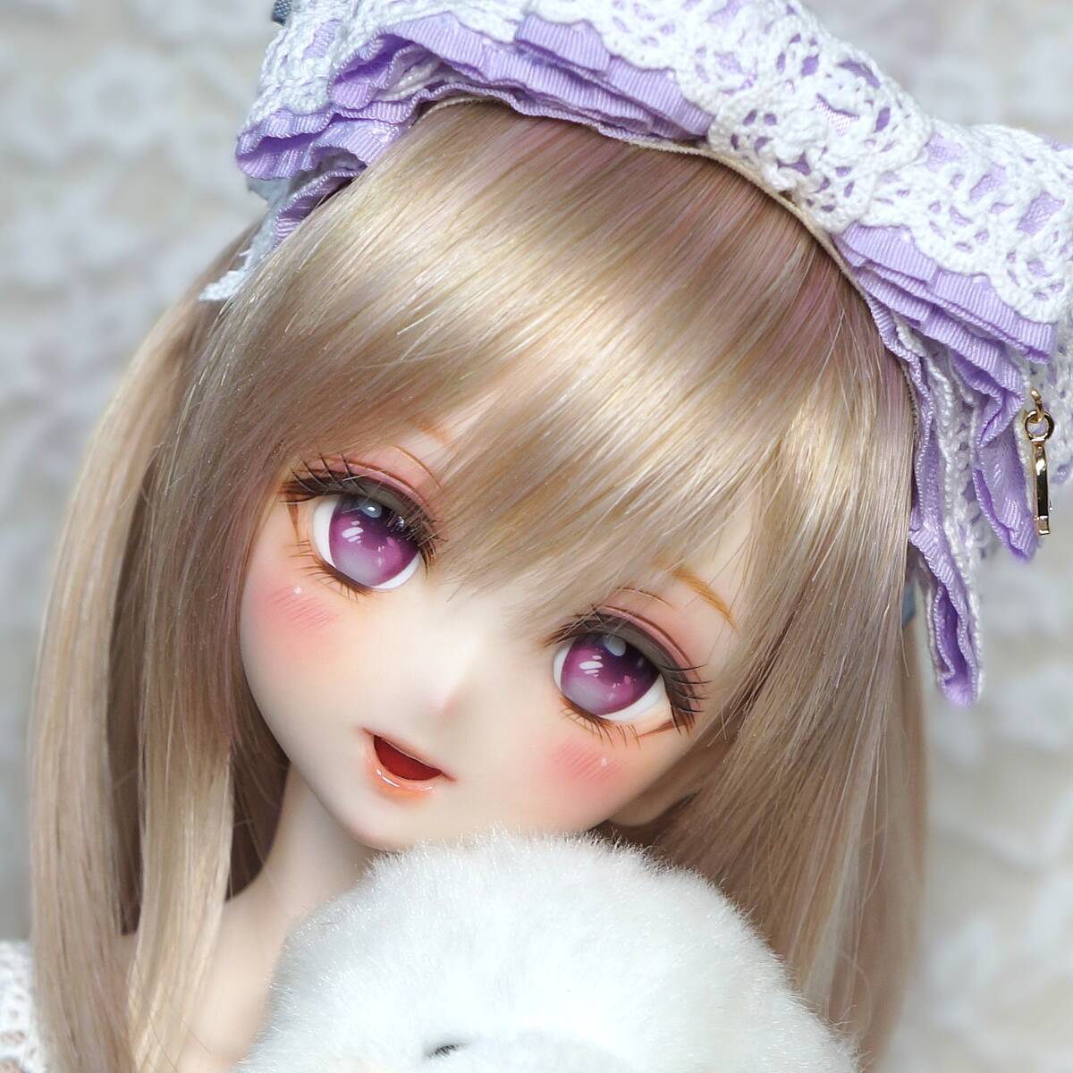 *Liberamente*DDH-10(SW肌)カスタムヘッド+デカールアイ2点(ソフビ盛り・難あり) _画像1