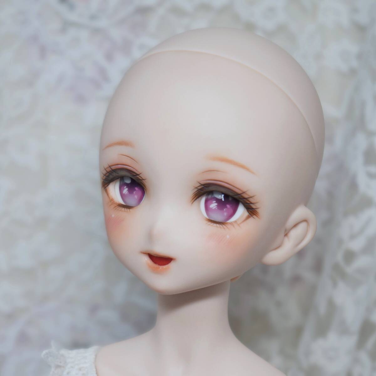 *Liberamente*DDH-10(SW肌)カスタムヘッド+デカールアイ2点(ソフビ盛り・難あり) _画像9