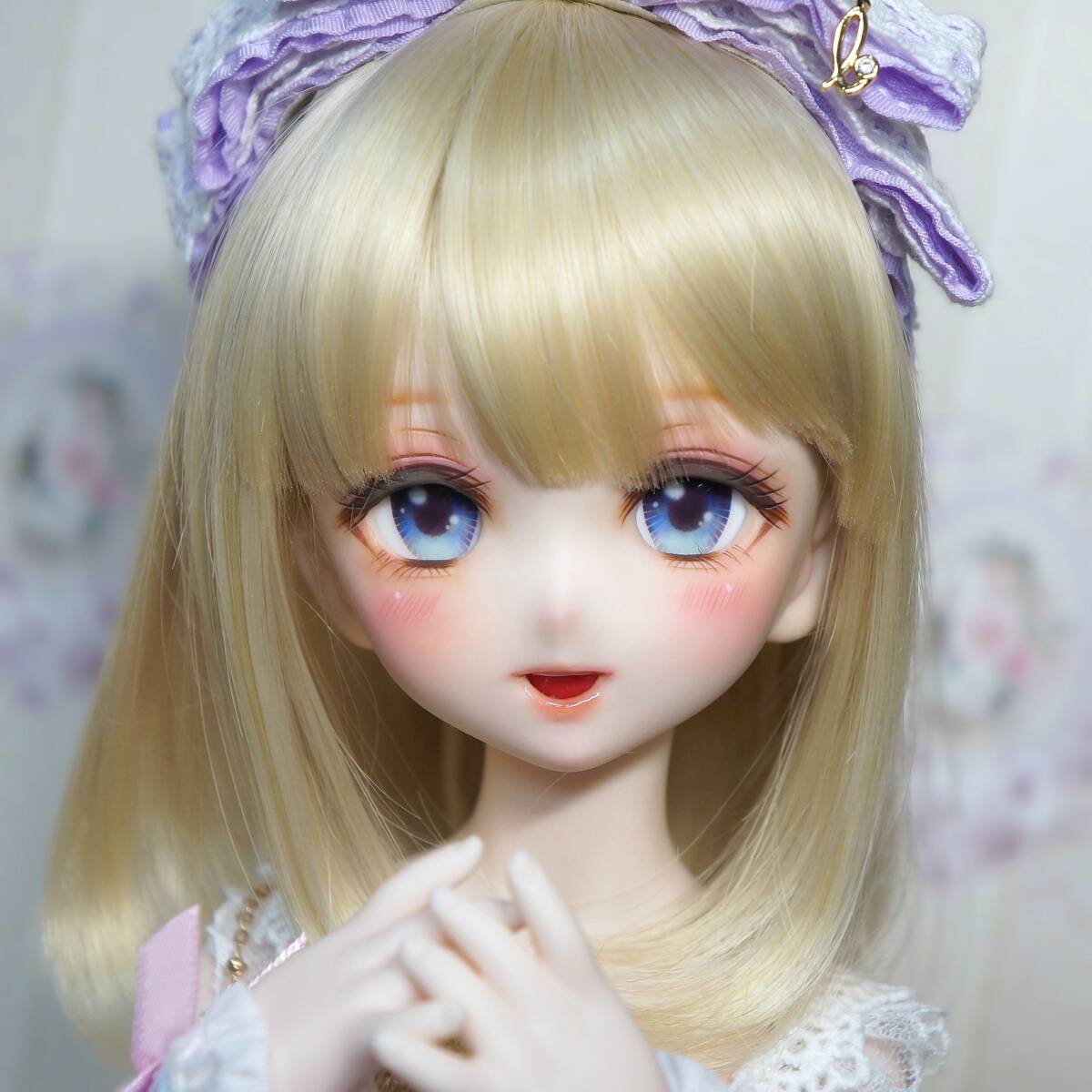 *Liberamente*DDH-10(SW肌)カスタムヘッド+デカールアイ2点(ソフビ盛り・難あり) _画像4