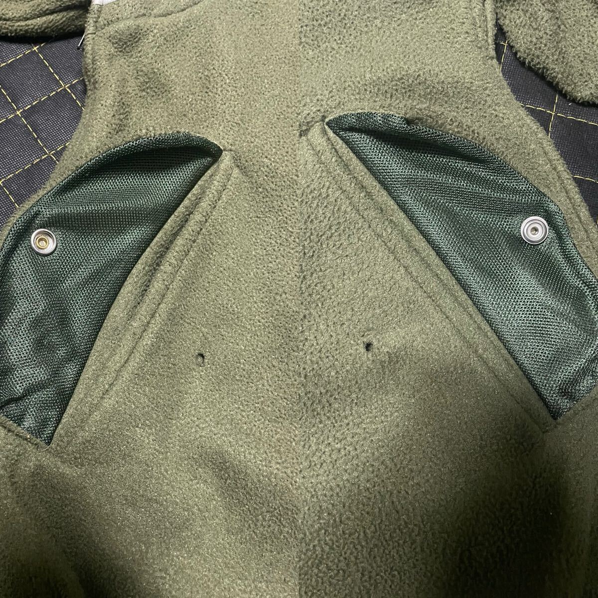 98AW Small parts UNDERCOVER флис маленький детали undercover 90 годы обратная сторона .. ценный редкость жакет размер L хаки