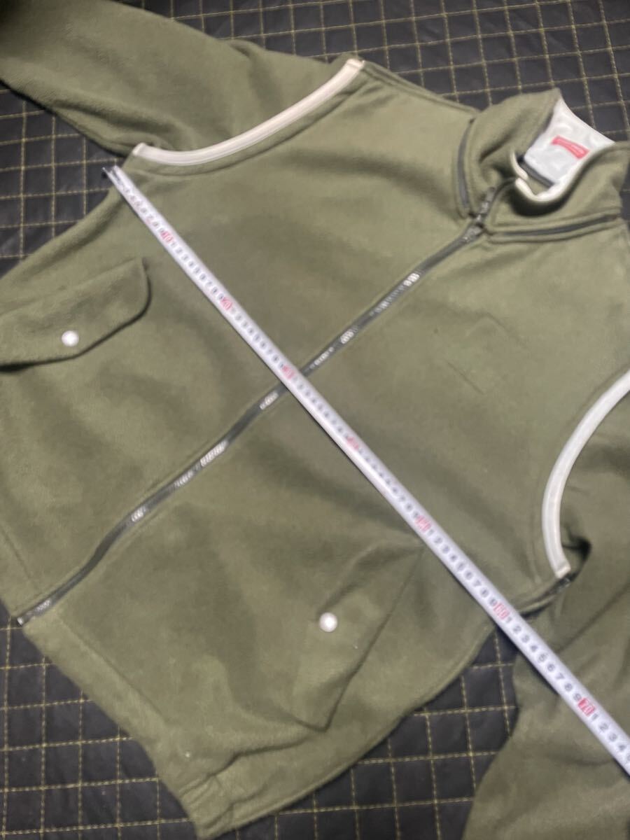 98AW Small parts UNDERCOVER флис маленький детали undercover 90 годы обратная сторона .. ценный редкость жакет размер L хаки