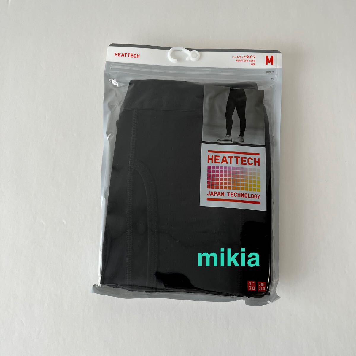 ユニクロ UNIQLO ヒートテック タイツ メンズ M パッチ 黒 2枚 2025年最新モデル_画像2