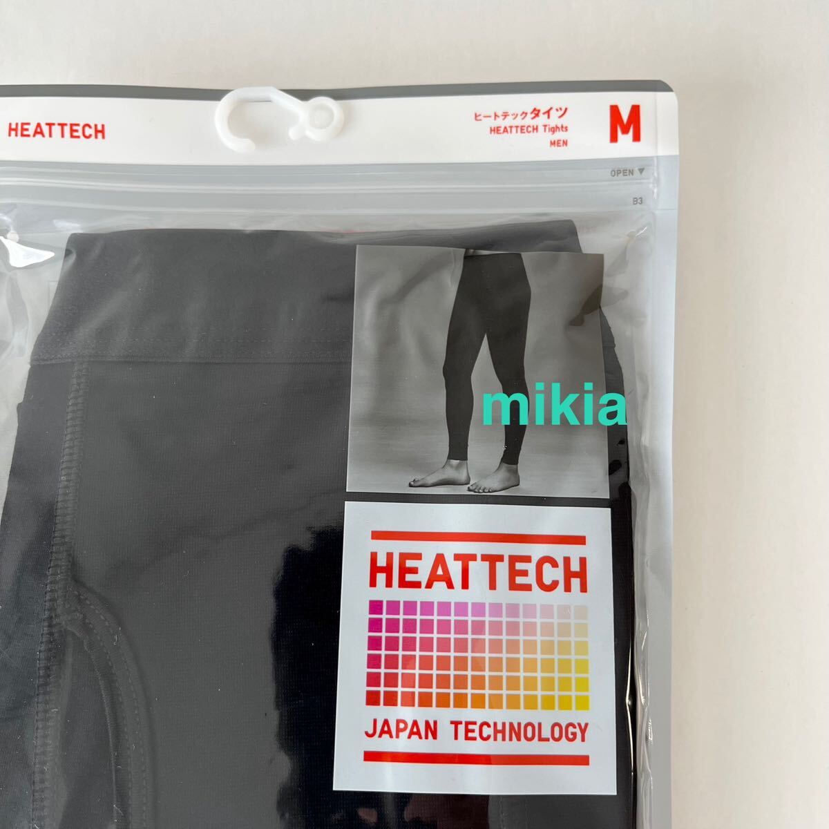 ユニクロ UNIQLO ヒートテック タイツ メンズ M パッチ 黒 2枚 2025年最新モデル_画像3