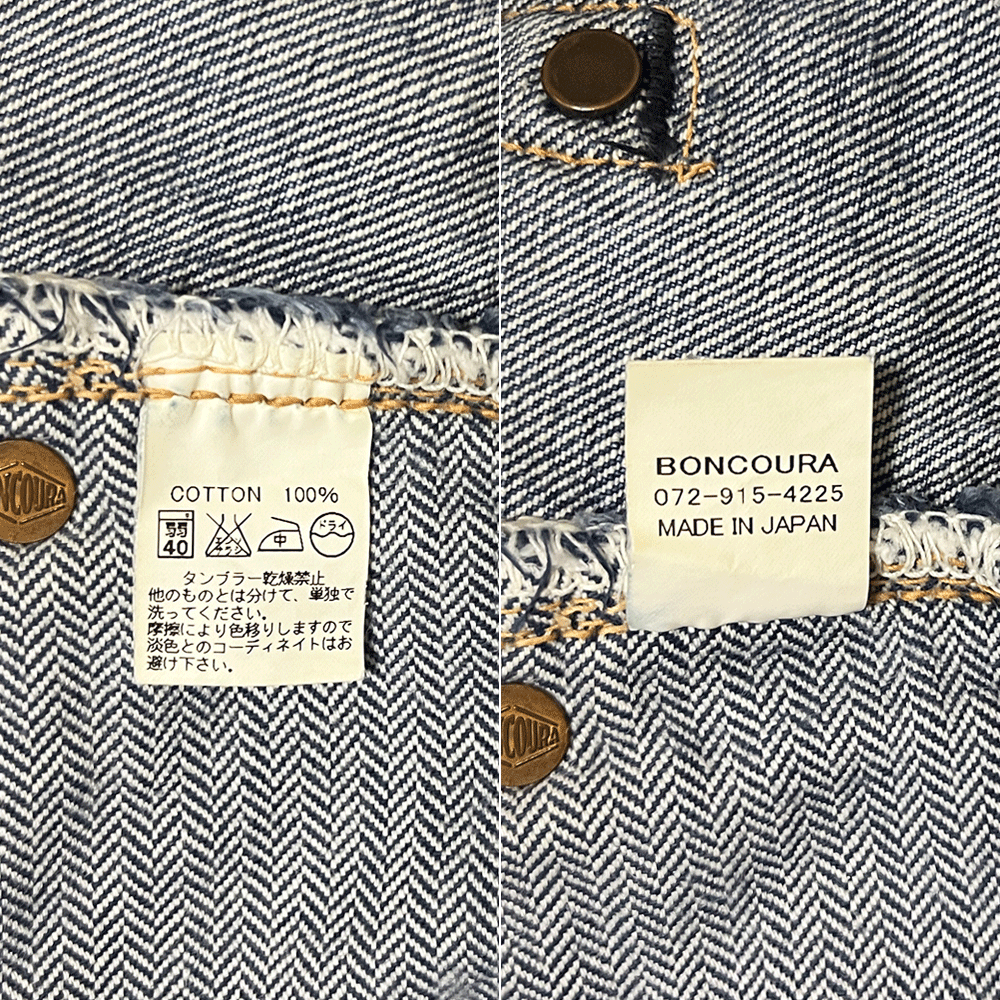 W32 BONCOURA ボンクラ シンチバック デニムパンツ ジーンズ バックルバック ビンテージ 30s 40s レプリカ 日本製 cinch back 501XX_画像6